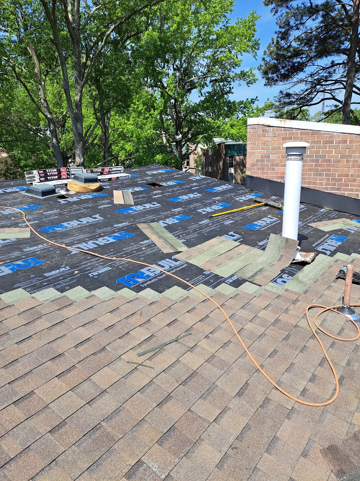 Completed roofing project by The Residential Roof Doctor