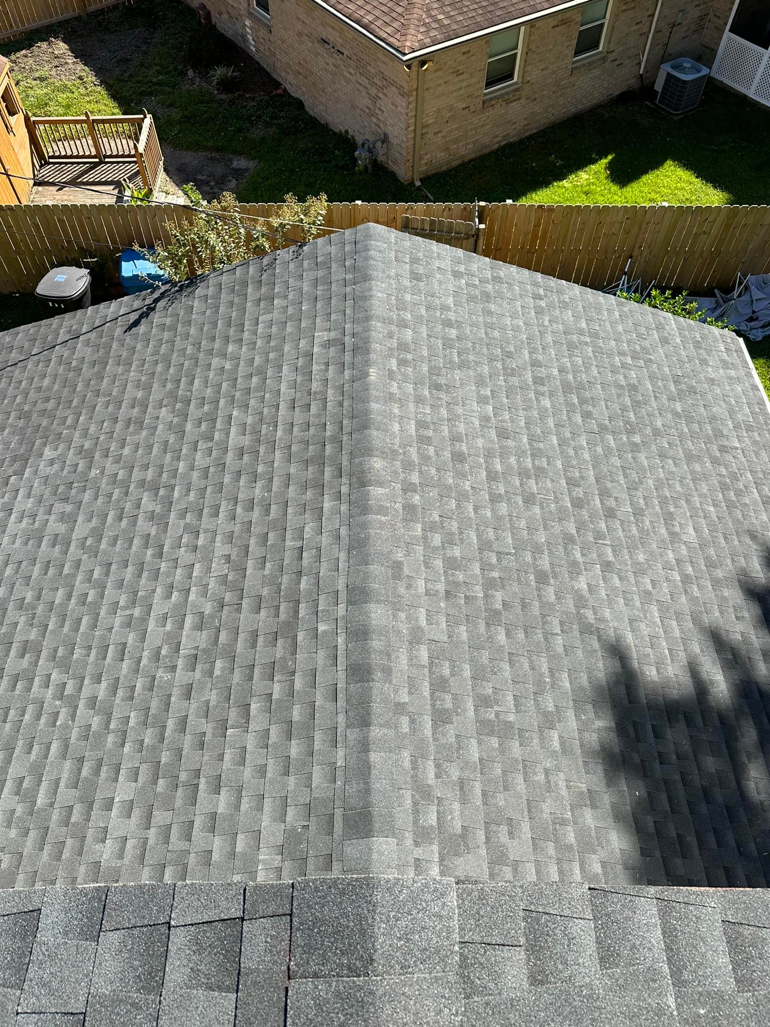 Completed roofing project by The Residential Roof Doctor
